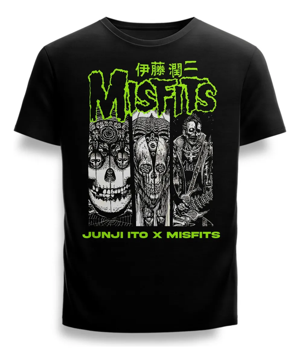 Polera Misfits x Junji Ito Horror Punk
