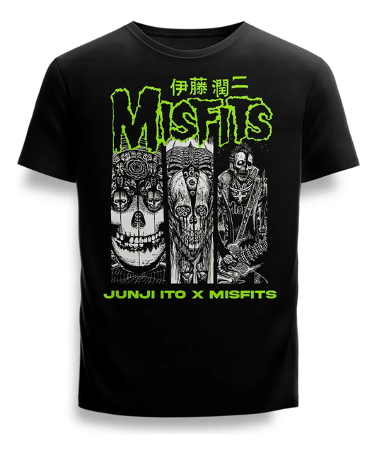 Polera Misfits x Junji Ito Horror Punk